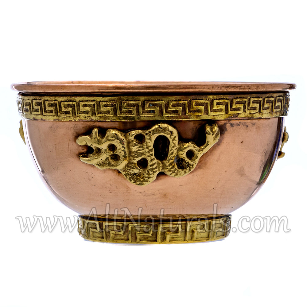Dragon Copper Offering Bowl Kit with Palo Santo