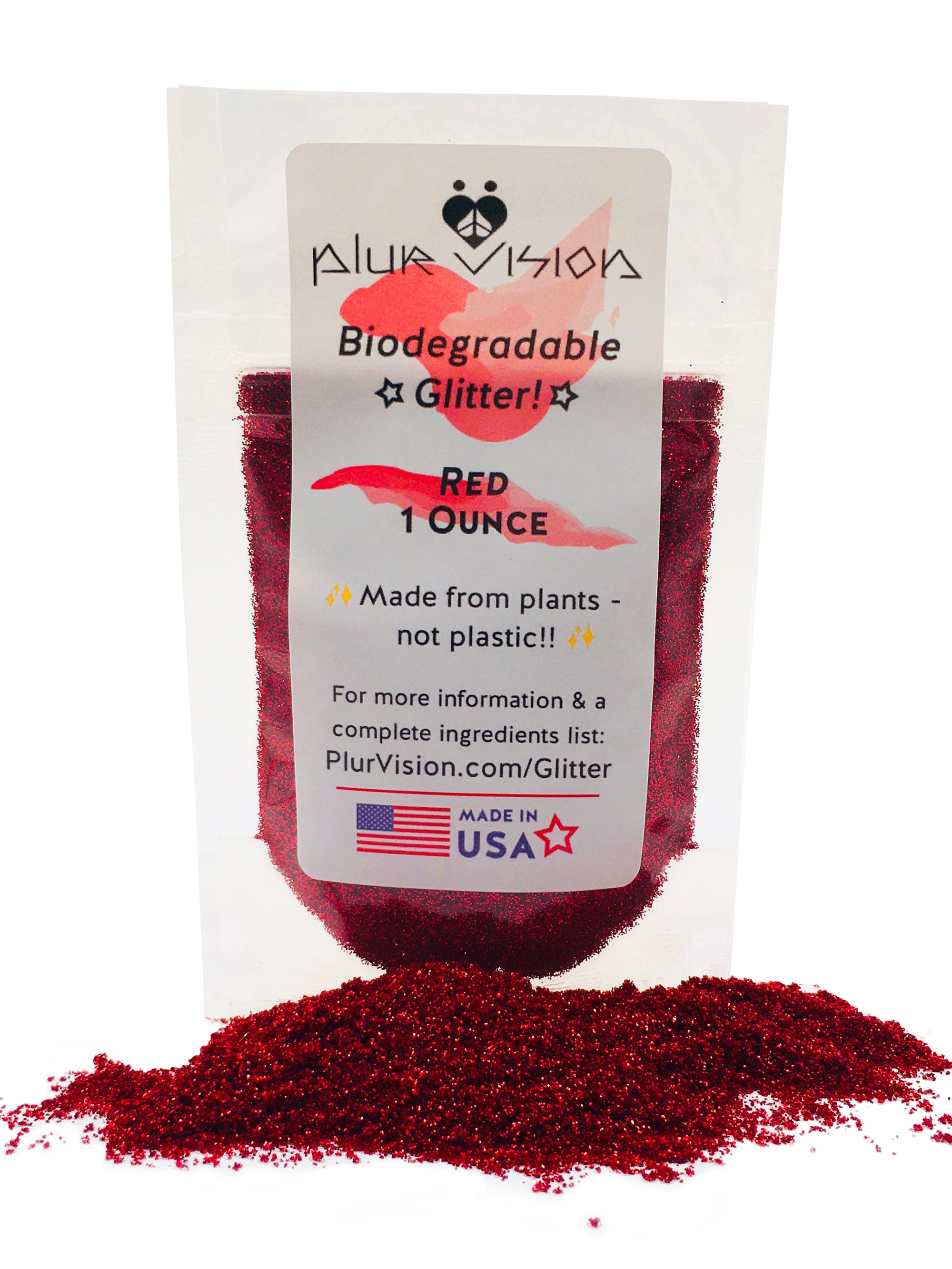 ✨ Red Biodegradable Glitter! ✨