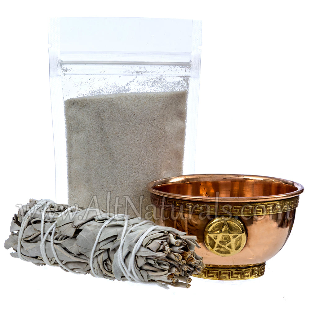 Pentagram Copper Offering Bowl Kit