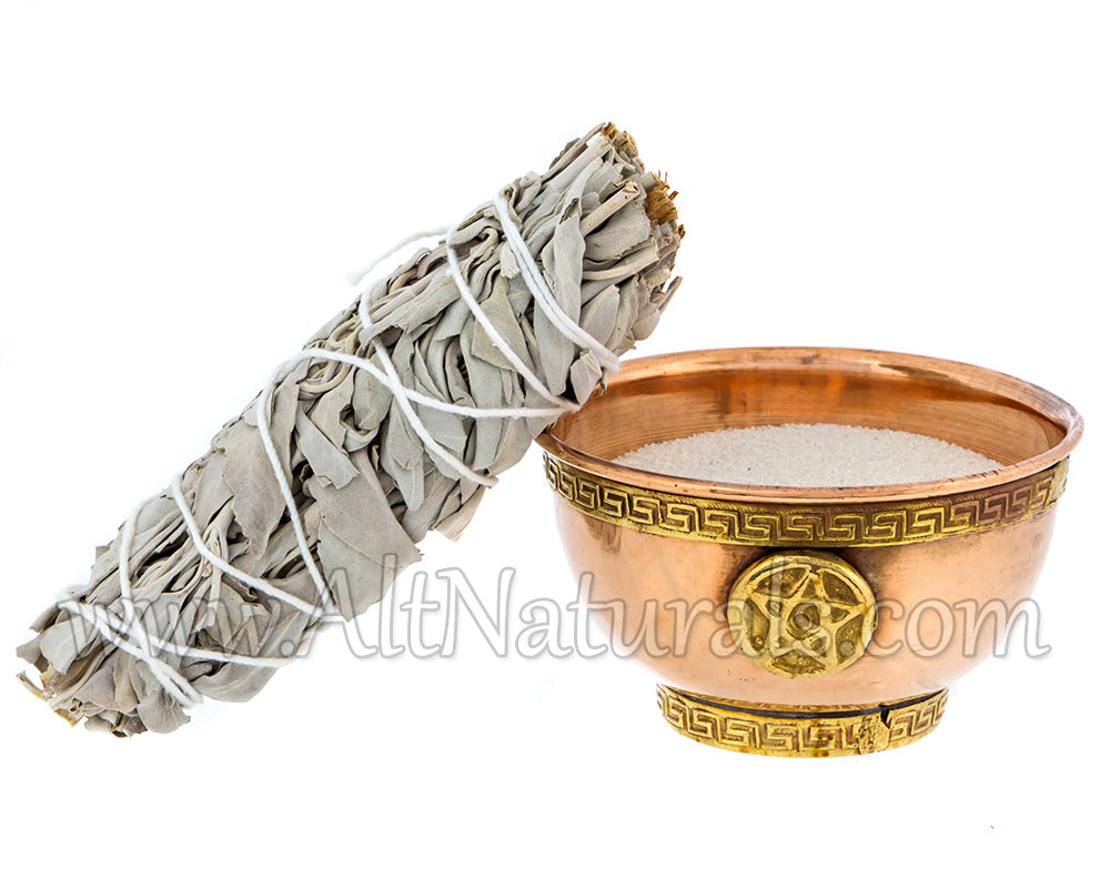 Pentagram Copper Offering Bowl Kit