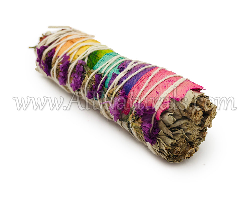 California White Sage with Rose Petals & Statice