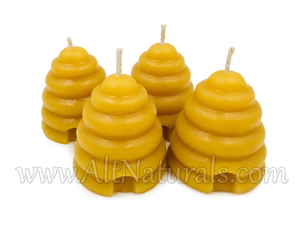 100% Pure, Natural Beeswax Beehive Votive Candles