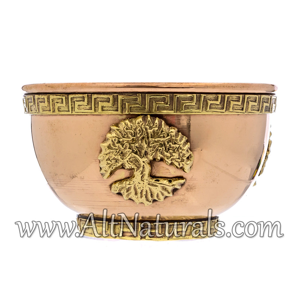 Tree of Life Copper Offering Bowl